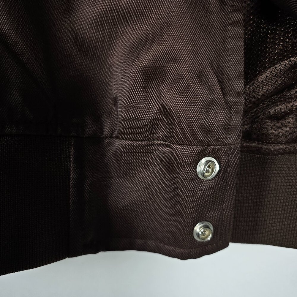 Rocawewar Y2K Hip Hop Rap Mens 3XL Long Sleeve Brown Snap Jacket - Picture 7 of 12